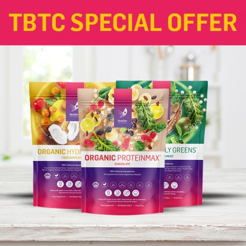 1 x Organic ProteinMax Choc, 1 x Organic Daily Greens, 1 x Organic Hydrate Plus - usual SRP £129.97